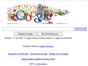 Cea de-a 50-a aniversare a lui Asterix si Obelix:  Logo special Google