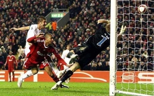 Liga Europa: F.C. Liverpool a invins campioana Romaniei cu 1-0