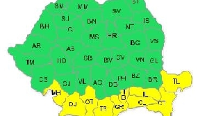 Pana marti 9 martie, la ora 21:00: Cod galben de vant si ninsori pentru 10 judete