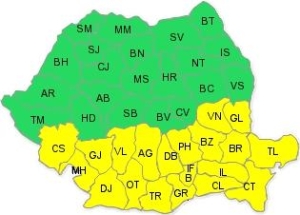 Atentionare Cod Galben: Ninsori viscolite pana in 11 martie ora 20:00