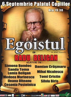 Maestrul Radu Beligan deschide noul sezon de spectacole Vreau Bilet