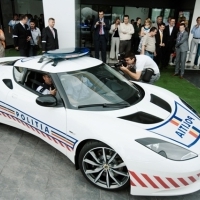 Politia Rutiera din Romania a primit o masina Lotus Evora de 70.000 de euro