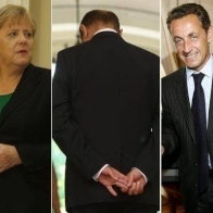 Sarkozy si Merkel, invitati la protestul anti-Basescu