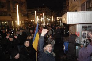 Manifestatii in ploaie