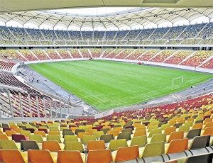 Gazonul de pe Arena Nationala este protejat de o prelata si o instalatie de incalzire