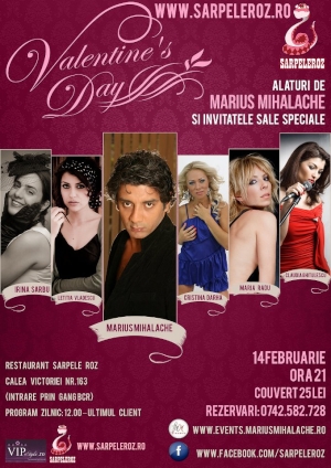 Marius Mihalache a petrecut cu cinci fete de Valentine�s Day!

