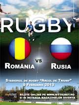 Stadionul Arcul de Triumf : Nationala Romaniei a invins echipa Rusiei cu scorul de 29-14