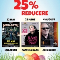 Trei idei de cadouri pentru Paste: Joe Cocker, Patricia Kaas si Megadeth