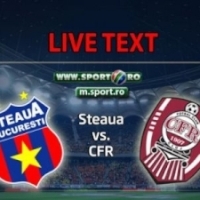 Steaua a invins cu scorul de 3-0 echipa CFR Cluj