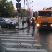 Accident rutier violent, in Capitala, pe strada Batistei de langa Intercontinental