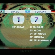 CM Fotbal:  Brazilia - Germania 1-7 