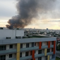 Incendiul izbucnit in zona Garii Obor din Bucuresti a fost stins