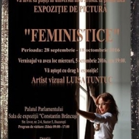 Eveniment la Palatul Parlamentului: Luisa Tuntuc va invita la vernisajul expozitiei de pictura cu stil - FEMINISTICE