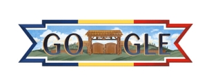 Google sarbatoreste Ziua Nationala a Romaniei, la 1 Decembrie, printr-un doodle care contine un important element al culturii poporului roman: Poarta maramureseana