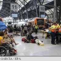 Accident feroviar grav in Barcelona