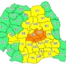 Prognoza meteo: 7 judete sub cod portocaliu de ninsori abundente si viscol, de luni dupa-amiaza; in majoritatea zonelor tarii, avertizare de ploi si vant