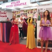 Rochii Versatile scurte, de vara, din lycra si tul, la Targul Miresei organizat la Romexpo