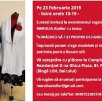 Indrazniti sa fiti propriii designeri, la Marulia Atelier