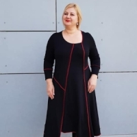 Rochia Zaza de la Marulia Atelier, o optiune pentru zilele frumoase de toamna - iarna