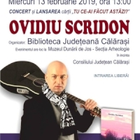 Calarasi: Ovidiu Scridon si-a promovat volumul de versuri Tu ce-ai facut astazi?