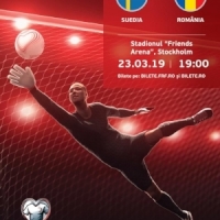 Preliminarii EURO 2020: Meciul Suedia - Romania va avea loc sambata, 23 martie de la ora 19:00 si va fi transmis in direct pe ProTV