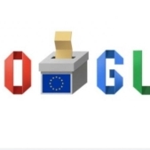Google marcheaza cu  un doodle special alegerile europarlamentare