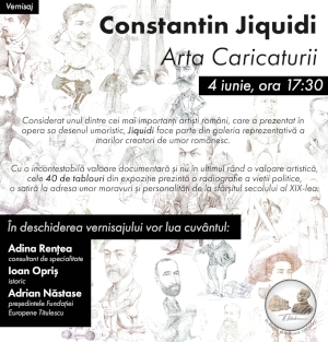 Expozitia Constantin Jiquidi. Arta Caricaturii, deschisa in perioada 5-14 iunie 2019, la sediul Fundatiei Titulescu