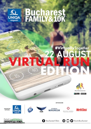 1.508 de alergatori au fost #VirtuallyTogether la UNIQA Asigurari Bucharest Family & 10k