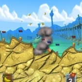 Worms 3 va rula la fel de bine pe un iPhone, un iPad sau un iPod Touch