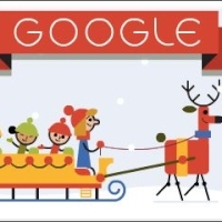 Google ne ureaza SARBATORI FERICITE printr-un doodle original