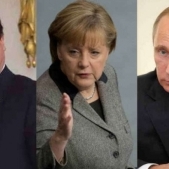 Putin, Merkel si Hollande pregatesc un plan de pace in Ucraina