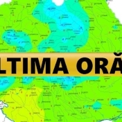 Ultima ora: Averse torentiale, vijelii si grindina, de miercuri, 12 Iulie, de la ora 12:00, pana joi, 13 Iulie, ora 23:00