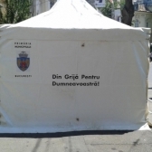 In Bucuresti sunt ampasate 20 de corturi anticanicula in spatiile aglomerate si 10 containere pentru acordarea masurilor de prim-ajutor