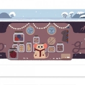 SOLSTITIUL DE IARNA 2017 este marcat de GOOGLE cu un DOODLE special