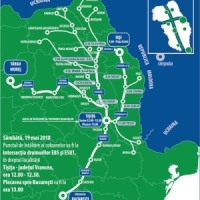 Mars motorizat intre Iasi si Bucuresti, organizat de Grupul de intiativa civica IMPREUNA PENTRU A8 si Asociatia MOLDOVA VREA AUTOSTRADA