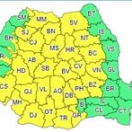 Cod galben de instabilitate atmosferica de sambata, ora 16:00, pana luni, ora 21:00