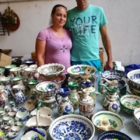 Ceramica de Corund, cu motive unguresti si romanesti, la targul mestesugarilor