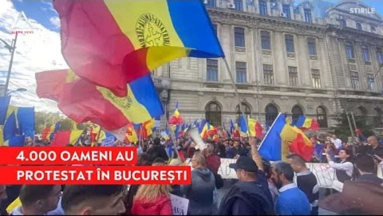 4.000 de oameni au protestat in Bucuresti