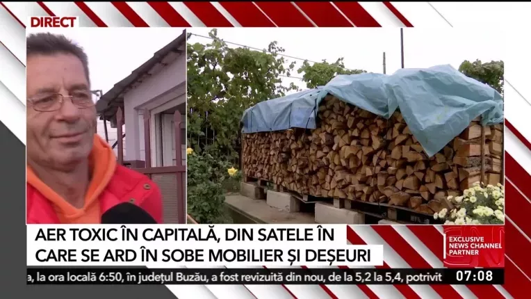 Aerul din Bucuresti este toxic de peste 24 de ore | Satele din imprejurimi ard in sobe mobilier si deseuri
