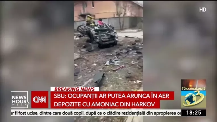 Alerta de securitate in Ucraina! Rusii ameninta ca vor arunca in aer depozitele de amoniac din Harkov