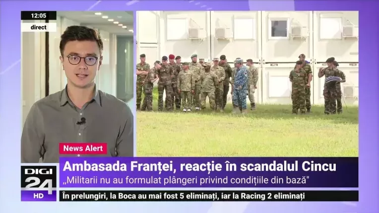 Ambasada Frantei spune ca militarii francezi nu s-au plans oficial de conditiile de cazare