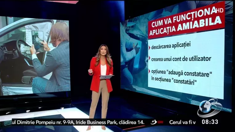 Amiabila, noua aplicatie online pentru soferi, in cazul incidentelor de trafic.
