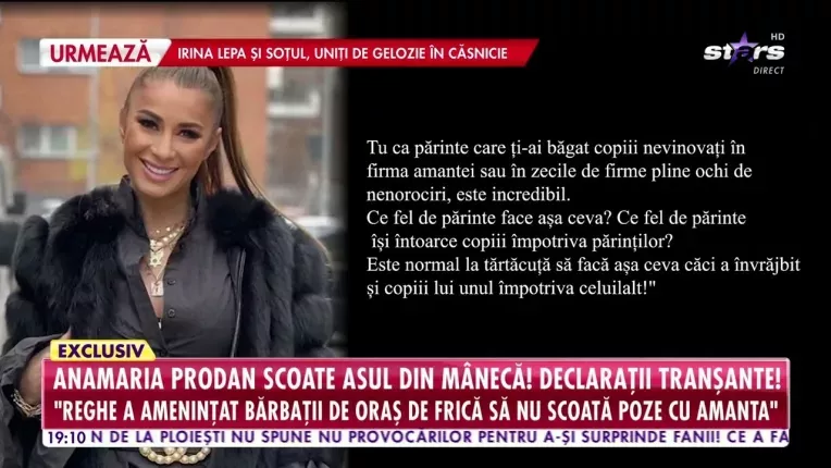 Anamaria Prodan, decizie de ultima ora in scandalul cu Reghe