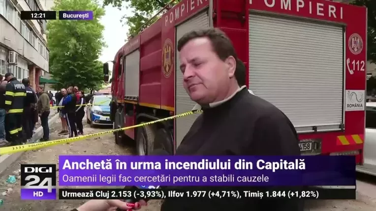 Ancheta dupa incendiul care a distrus un bloc de 10 etaje din Bucuresti