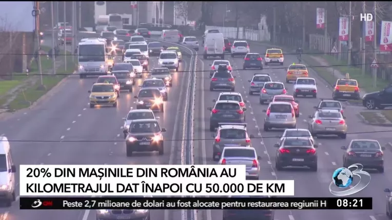 Aproape 20% din masinile din Romania au kilometrajul dat inapoi cu 50.000 de kilometri