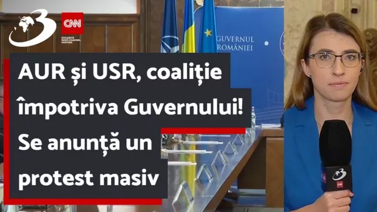 AUR si USR, coalitie impotriva Guvernului! Se anunta un protest masiv