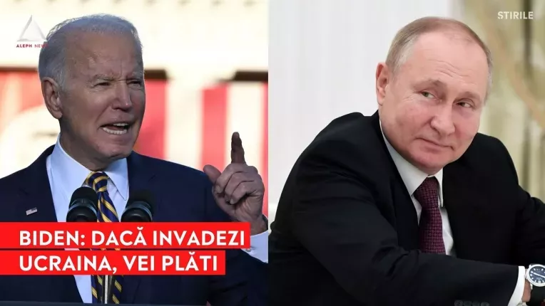 Biden catre Putin: Daca invadezi Ucraina, vei plati