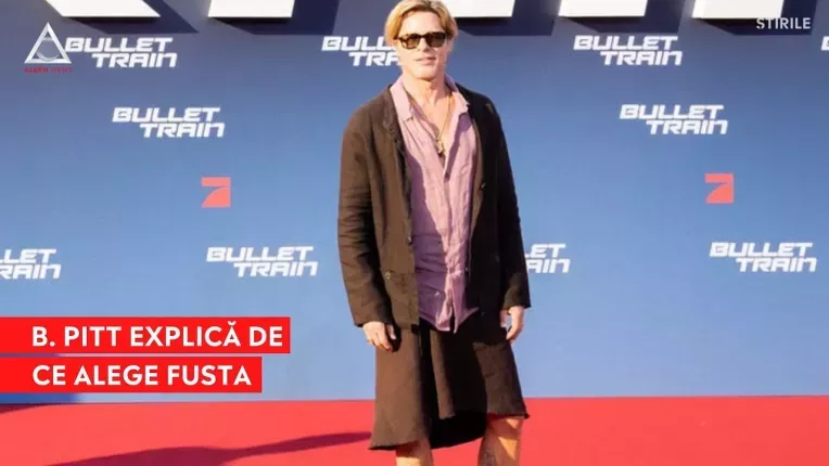 Brad Pitt explica de ce a ales sa poarte fusta