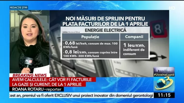 Cat vor fi facturile la gaze si curent, de la 1 aprilie
