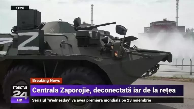 Centrala nucleara Zaporojie a fost deconectata din nou de la reteaua electrica